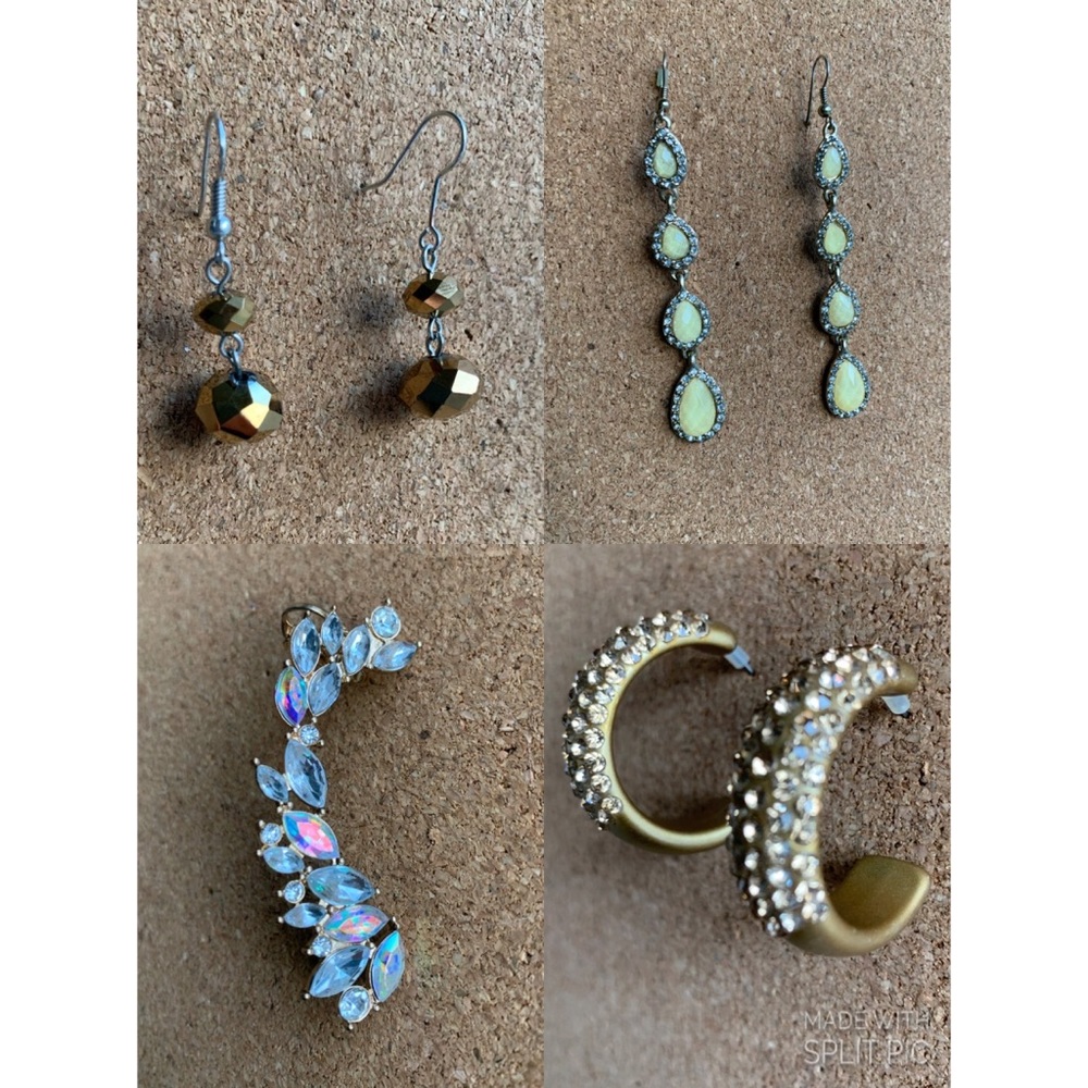 Set of 4 earrings different styles